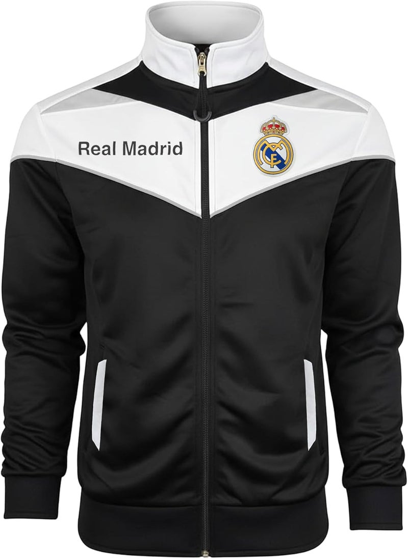 Icon Sports Real Madrid Legacy Track Jacket – Adult Sizes, Official R. Madrid Zip-Up Training Jacket - Image 1